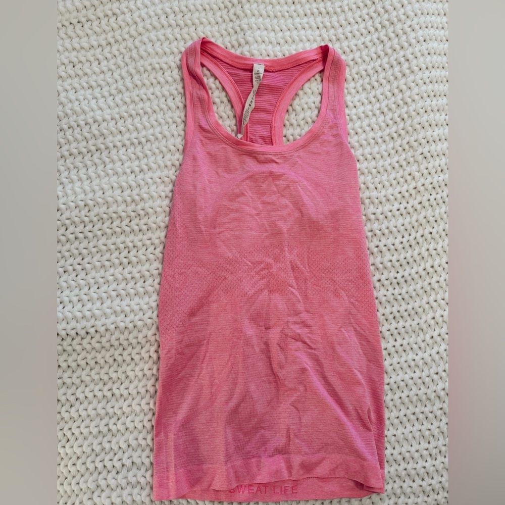 Hot pink lululemon tank
